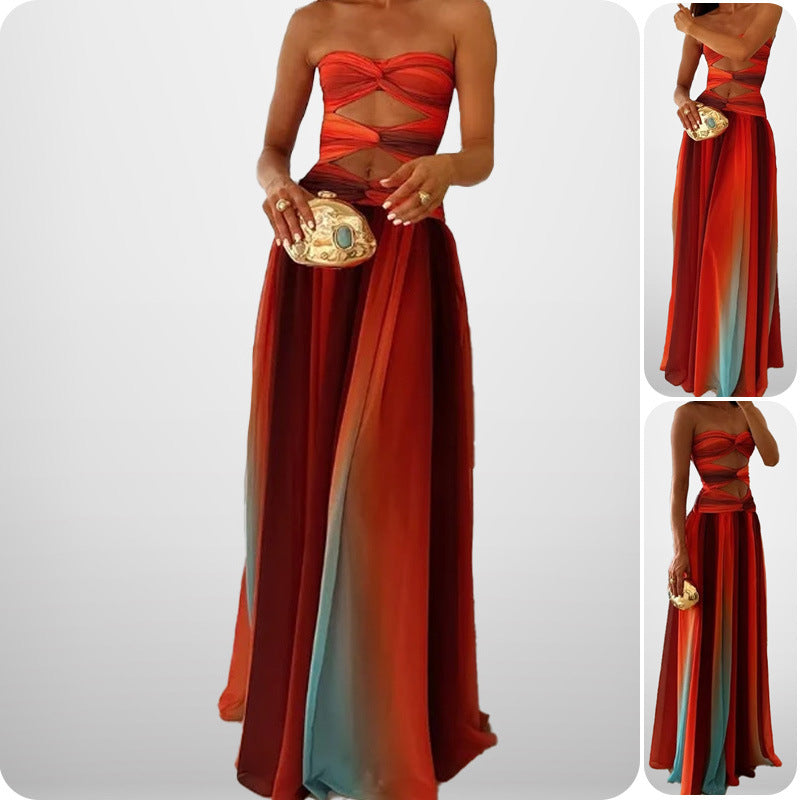 Womens Gradient Summer Dress