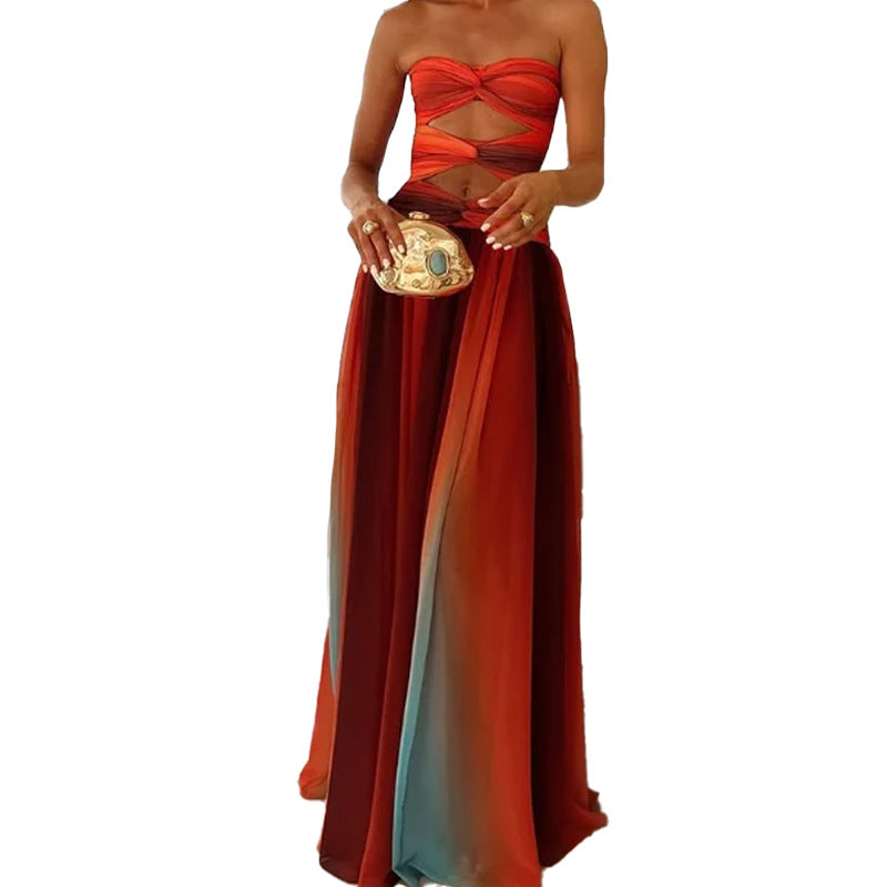 Womens Gradient Summer Dress
